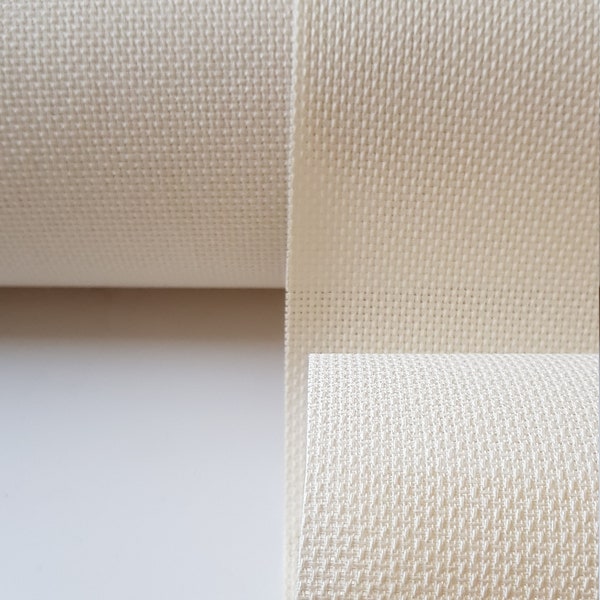 Ecru/Cream 11ct/14ct/16ct/18ct Cross Stitch Fabric Aida Canvas 100% cotton Free P&P