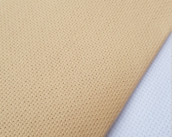 Beige 14ct/16ct/18ct Cross Stitch Fabric Aida Canvas 100% cotton Free P&P