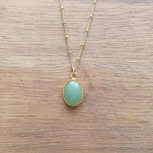 aventurine pendant necklace