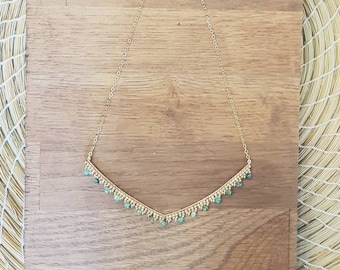 African Turquoise Zanzibar necklace