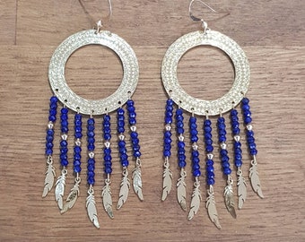 Boucles Indiana Lapis Lazuli