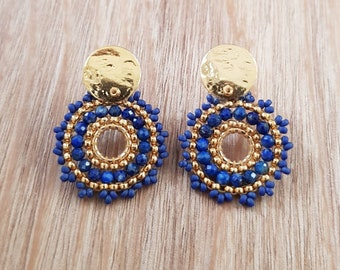 Boucles Inaya Lapis Lazuli