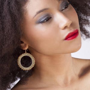 Inti Aqua Creole Loops Gold Plated and Miyuki Glass Bead weaving