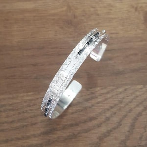 Icate silver Bangle Bracelet