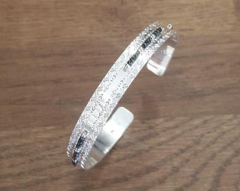 Icate silver Bangle Bracelet