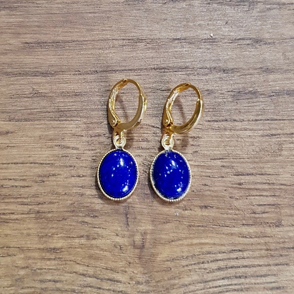 Boucles dormeuses Lapis Lazuli