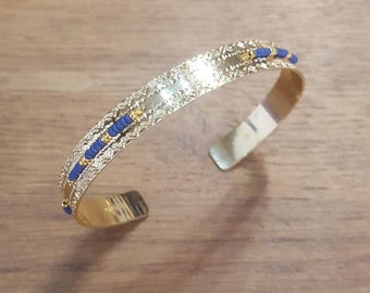 Navy Blue Icate Bangle Bracelet