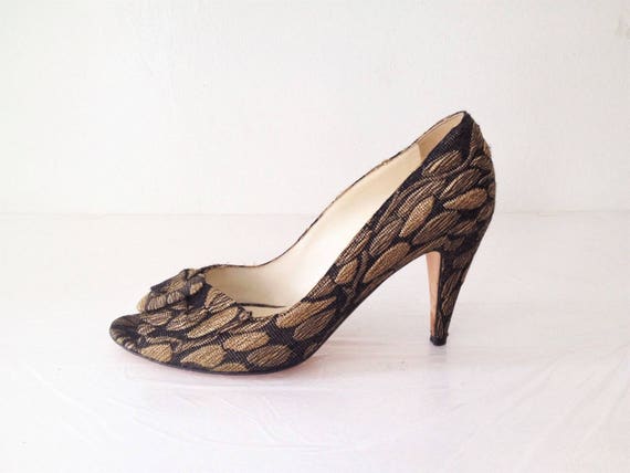 rupert sanderson gold pumps