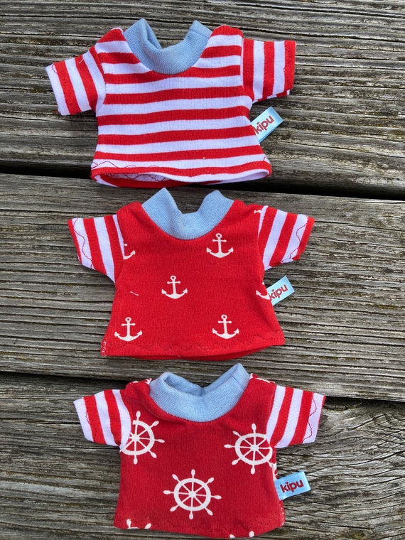 Mini-Puppenkleidung Für 20 Cm Plüschtiere & Äffchen – Wahlweise Kleid, Shirt Oder Hose (mit Öffnung Für Schwänzchen), Handmade