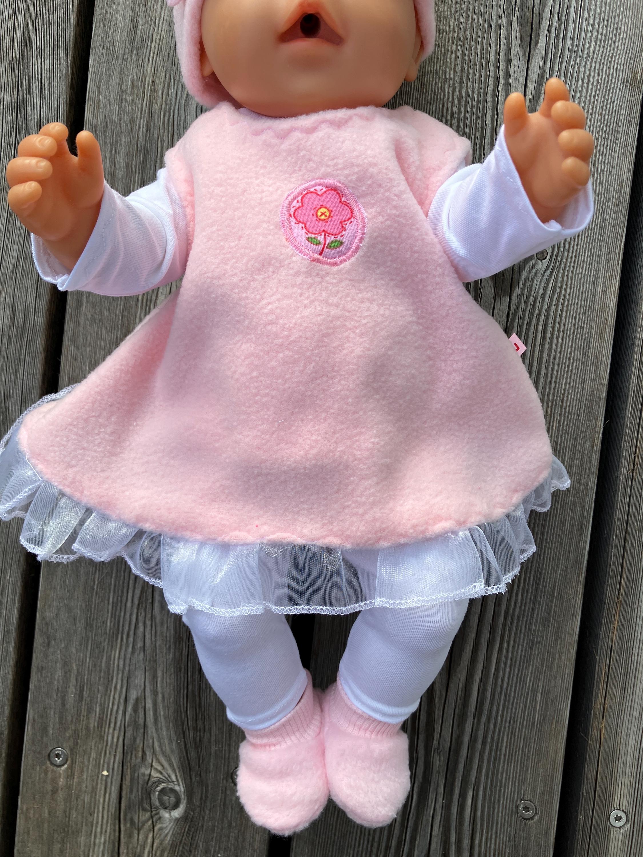 L03d Llorens levensechte babypop meisje full body met omslagdeken en kleding 35 cm