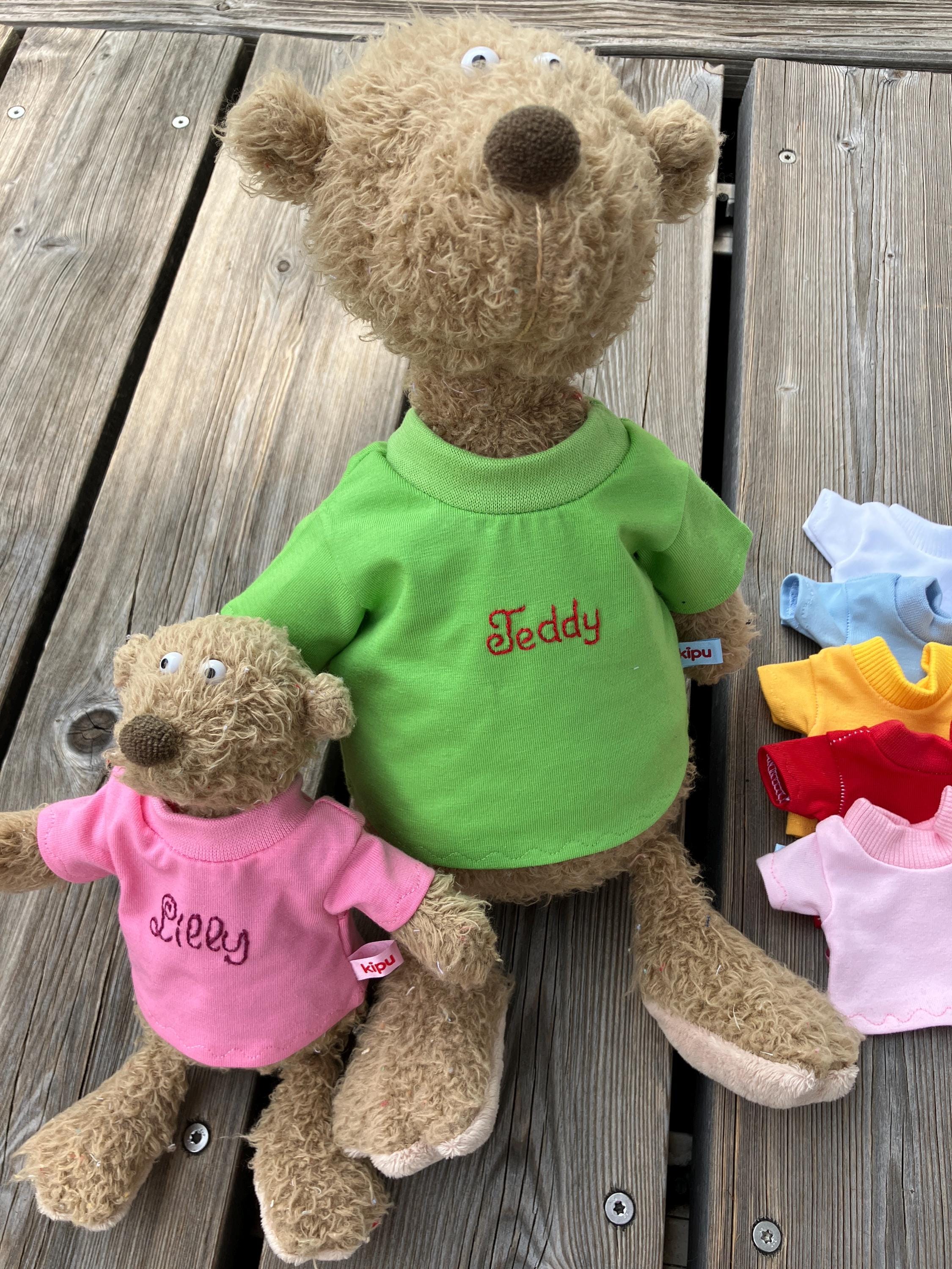 Roupas para ursos tamanho 22-25 cm / 30-35 cm camisa personalizada com NOME a gosto