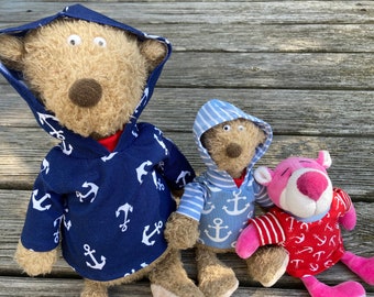 Clothing handmade for bears size 22 / 35 cm Hoodie + Pants mix it Bear clothing Plushie Teddy ANCHOR