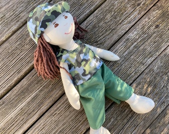 Kleidung für Puppen Gr. 36 - 38 cm boy camouflage