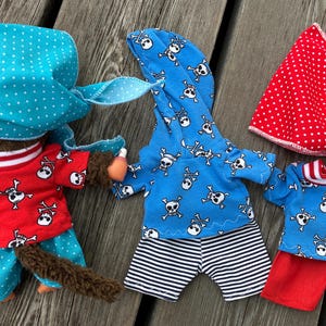 KLEIDUNG für Äffchen Gr. 20 cm kleiner PIRAT Puppenkleidung