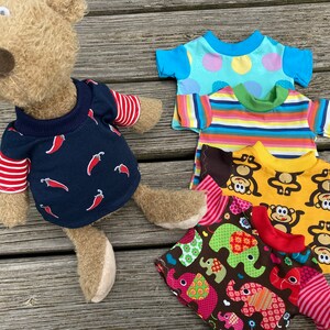 Doll clothes handmade for bears size 30 - 35 cm T-shirt bear clothes of your choice