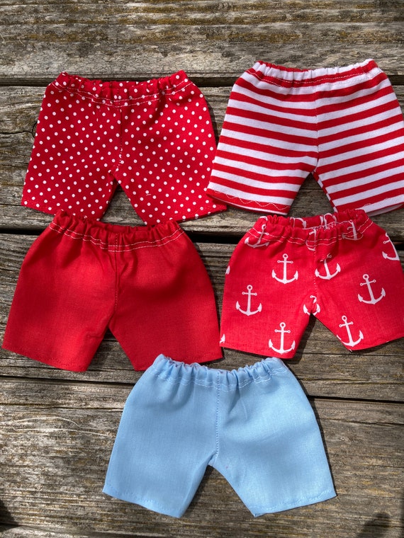 Puppenkleidung Für Kuscheltiere Größe 20 Cm – Handmade Kleid, Shirt Oder Hose Mit Anker-Motiv