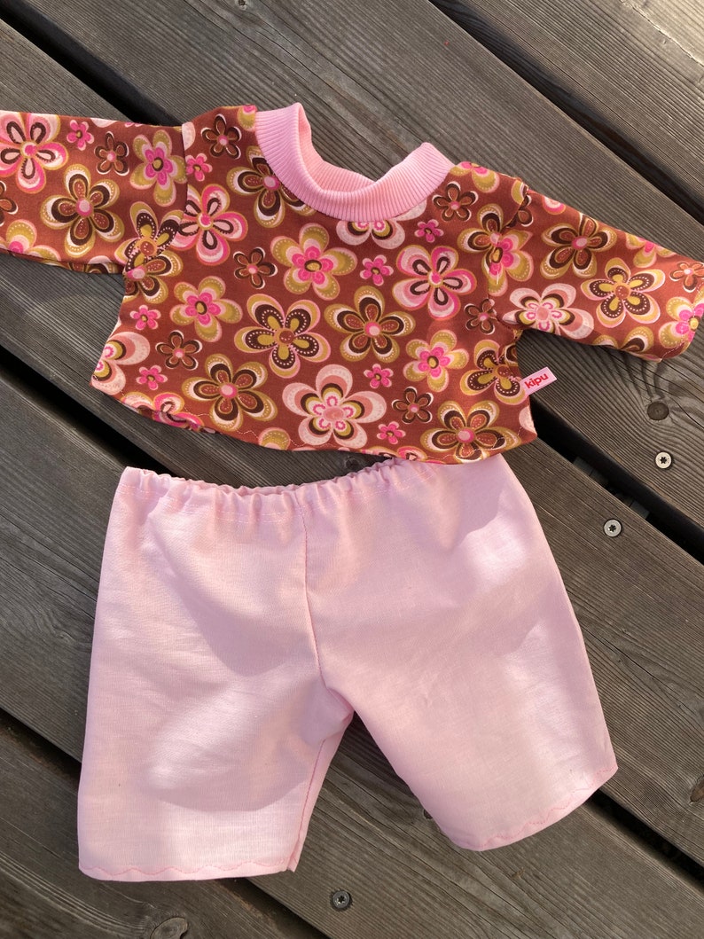 Clothing size 40 45 cm xxl for sheep monkey bear teddy plushie bear clothing handmade Blumen + rosé