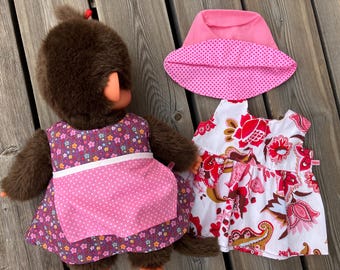 Handgemachtes Kleiderset Für Bären/Teddy (Gr. 22 Cm Oder 35 Cm) – Shirt + Hose Aus Baumwolle