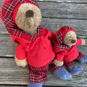 Clothes size 20-23 / 30-35 cm suitable for bears Scottish check doll clothes handmade