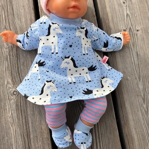 Clothing set size 36-38 cm for My First Baby dolls, doll clothes, pony, doll fashion, pony, unicorn, sweetheart image 4