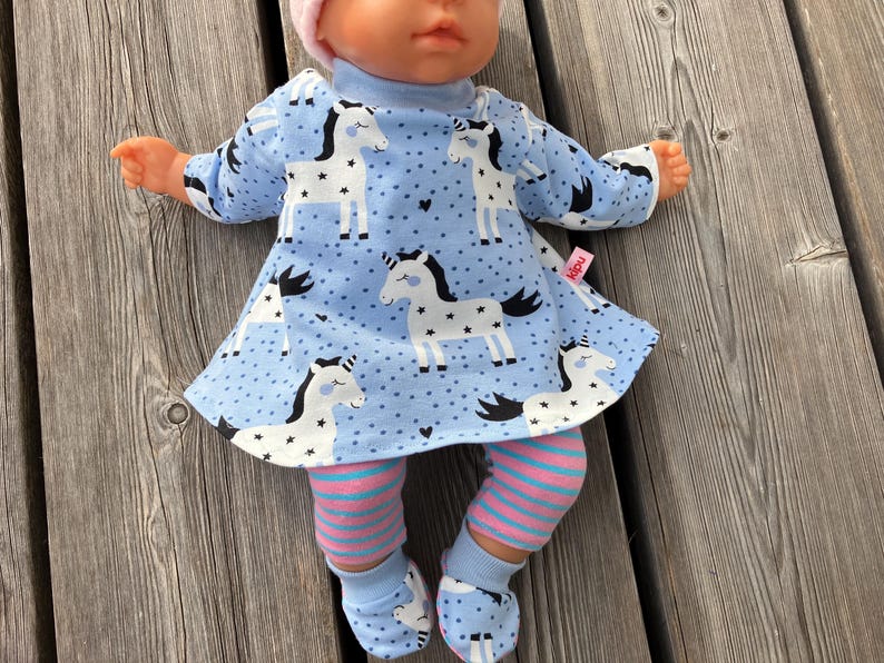 Clothing set size 36-38 cm for My First Baby dolls, doll clothes, pony, doll fashion, pony, unicorn, sweetheart image 4