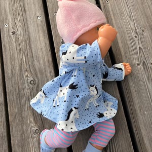 Clothing set size 36-38 cm for My First Baby dolls, doll clothes, pony, doll fashion, pony, unicorn, sweetheart image 3