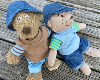 Clothing for bears size. 20 - 23 cm shirt + trousers cap bear clothing plush teddy boy