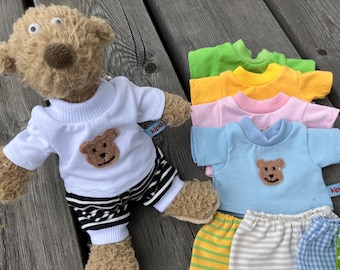 Clothing size 20-23 cm for bears, teddy bears, plushies, bear clothes, mix it: shirt, pants, jogging pants, mix it