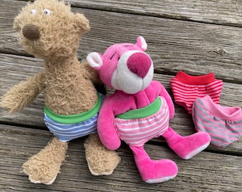 Kleidung für Bärchen Teddy Gr. 20 - 23 cm Puppenkleidung Schlüppi Hose handmade