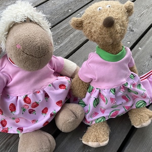 Clothing size 30 - 35 cm dress for plushie cuddly toy sheep bear teddy doll clothes handmade