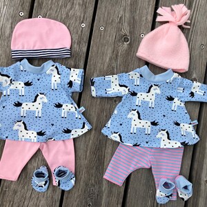 Clothing set size 36-38 cm for My First Baby dolls, doll clothes, pony, doll fashion, pony, unicorn, sweetheart image 2