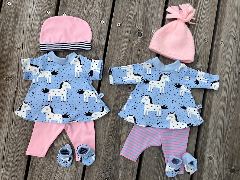 Clothing set size 36-38 cm for My First Baby dolls, doll clothes, pony, doll fashion, pony, unicorn, sweetheart image 2