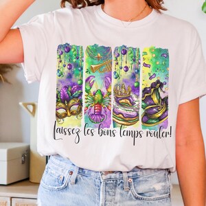 Comfort colors water color Mardi Gras shirt New Orleans Fleur De Lis T-Shirt fun Louisiana Mardi Gras gift festival outfit parade krewe tee
