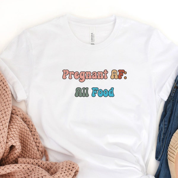 Growing a tiny human, Bump Life Shirt, Funny Pregnancy Shirt, mom Shirt, funny mama T-Shirt, Bun-in-the-oven, Premium Woman, pregnant af