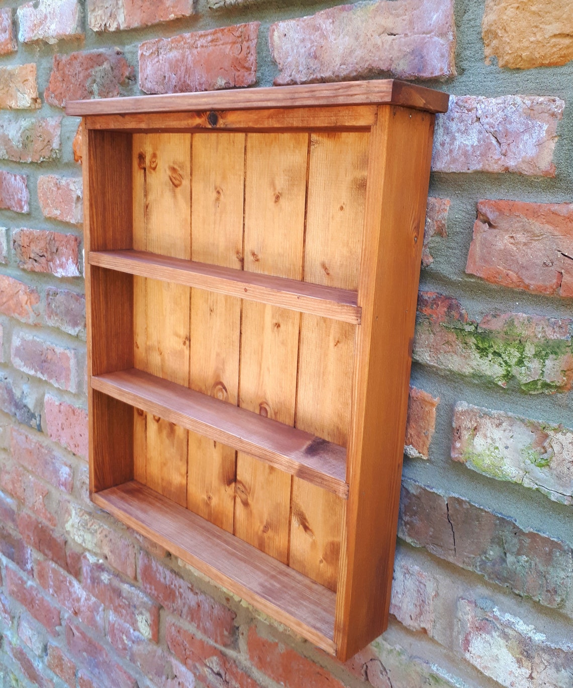 Handmade Rustic Wall Display 2 3 or 4 Open Shelf Etsy