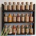 Handmade Rustic Spice Rack 2/3/4/5 Shelves Wooden Kitchen Storage Herb Jars Holder Organiser - Jacobean Oak 