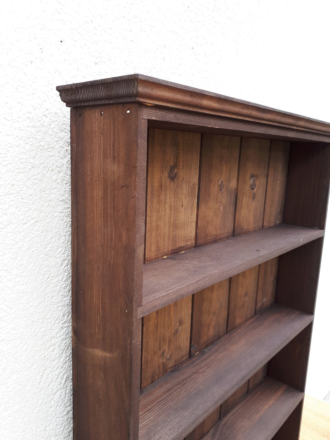 Rustic Wooden Wall Display 4 Shelves Vintage Farmhouse 65cm x Etsy