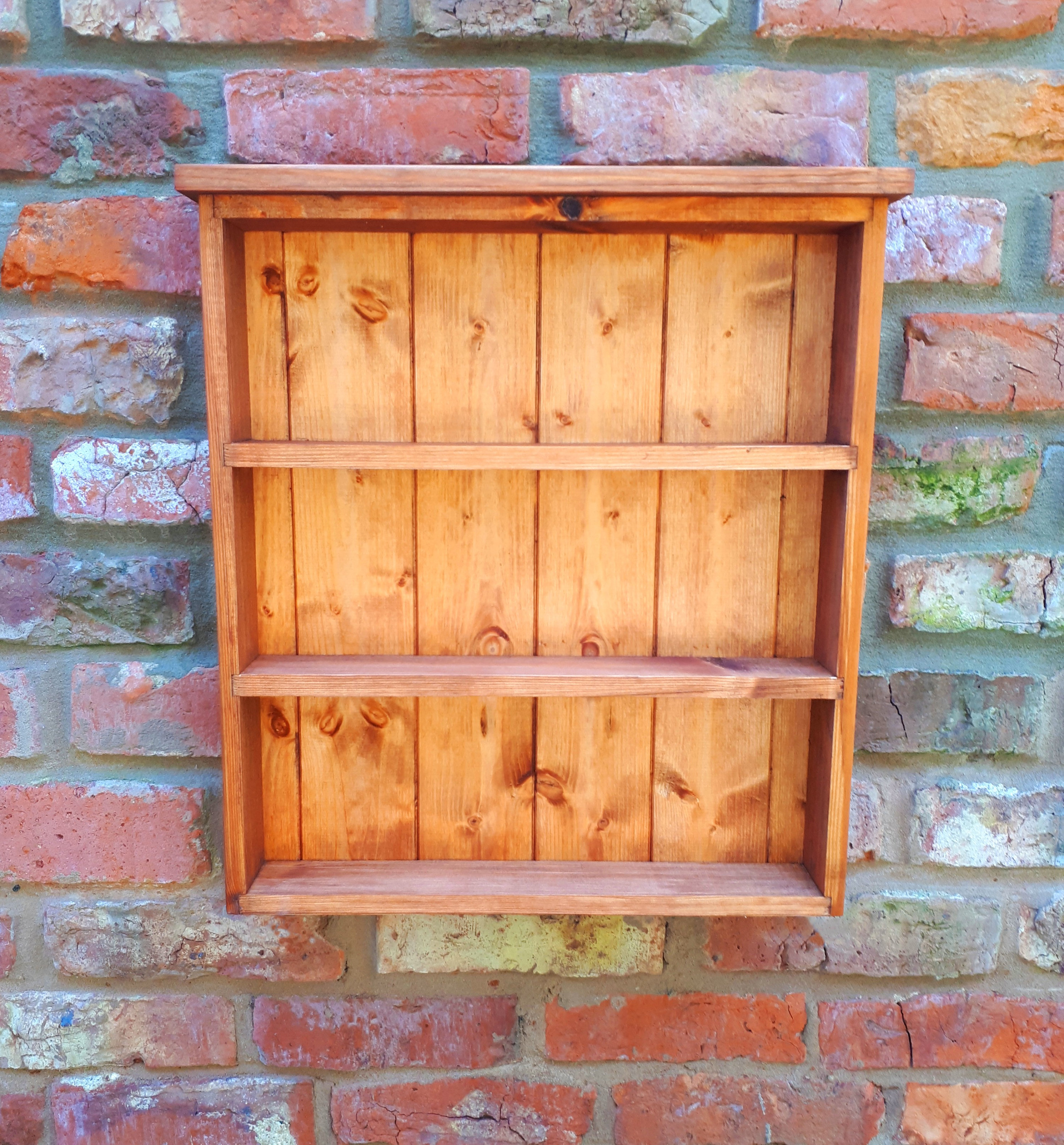 Handmade Rustic Wall Display 2 3 or 4 Open Shelf Etsy