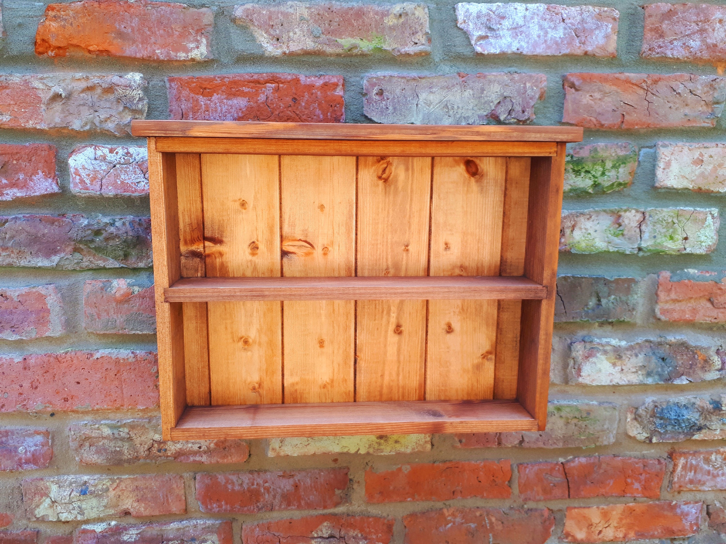 Handmade Rustic Wall Display 2 3 or 4 Open Shelf Etsy