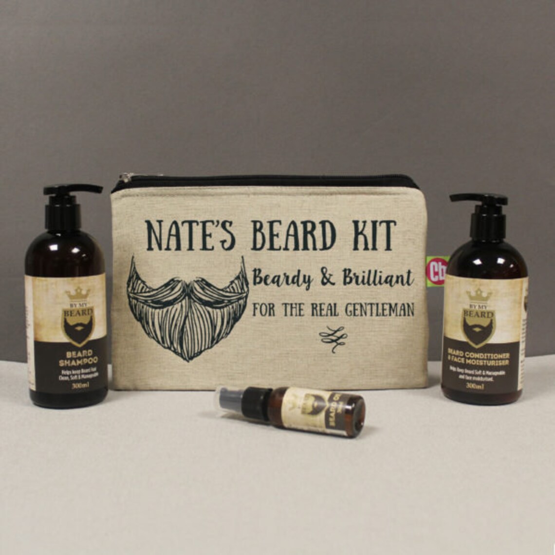 Personalized Men's Beard Grooming Kit Set Gift for Him Etsy