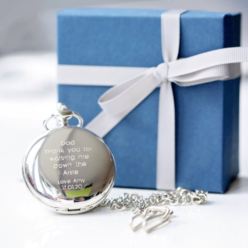 Personalized Skeleton Pocket Watch Engraved Font or Etsy