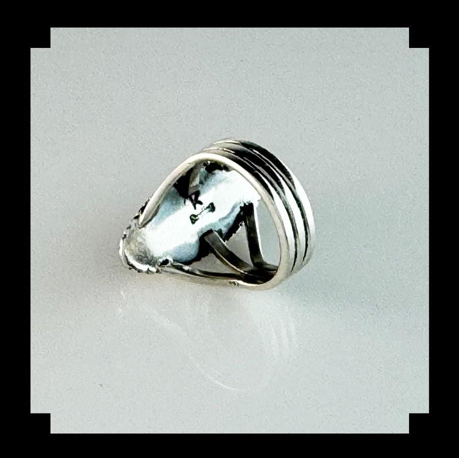 Anello Fatto A Mano In Argento Sterling 925 Con Lapislazzuli - Foto 3