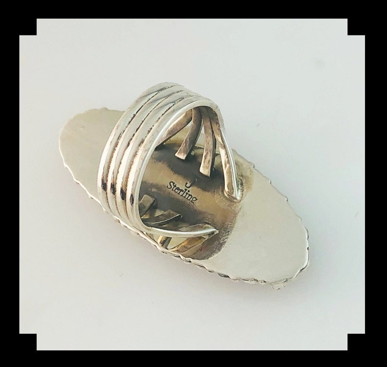 Navajo Turquoise and Multi Stone Spiny Oyster Ring