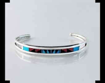 アクセサリー indian jewelry zuni bangle 楽天市場】INDIAN JEWELRY ZUNI SILVER INLAY BANGLE [C.DISHTA