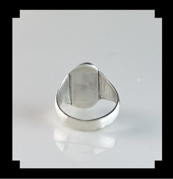 Vintage Navajo Rolled Inlay Ring - image 6