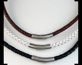 Genuine Braided Leather Chokers