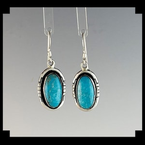 Sterling and Sleeping Beauty Turquoise Earrings