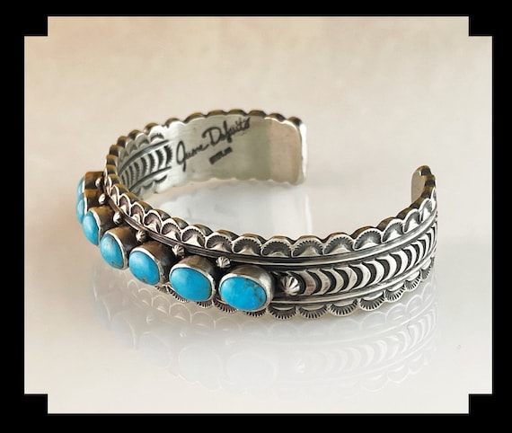 アクセサリー NAVAJO Silver Turquoise Edge Bangle 925 NAVAJO Silver Turquoise Edge Bangle 925