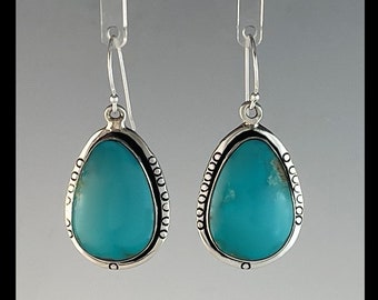 Pendientes de turquesa Sterling y Kingman