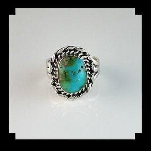 Bague turquoise en or sterling et sonora taille 7 3/4